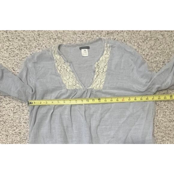 NOVICA 100% Cotton Embroidered Gray Blue Tunic Blouse Size XL - Picture 5 of 9